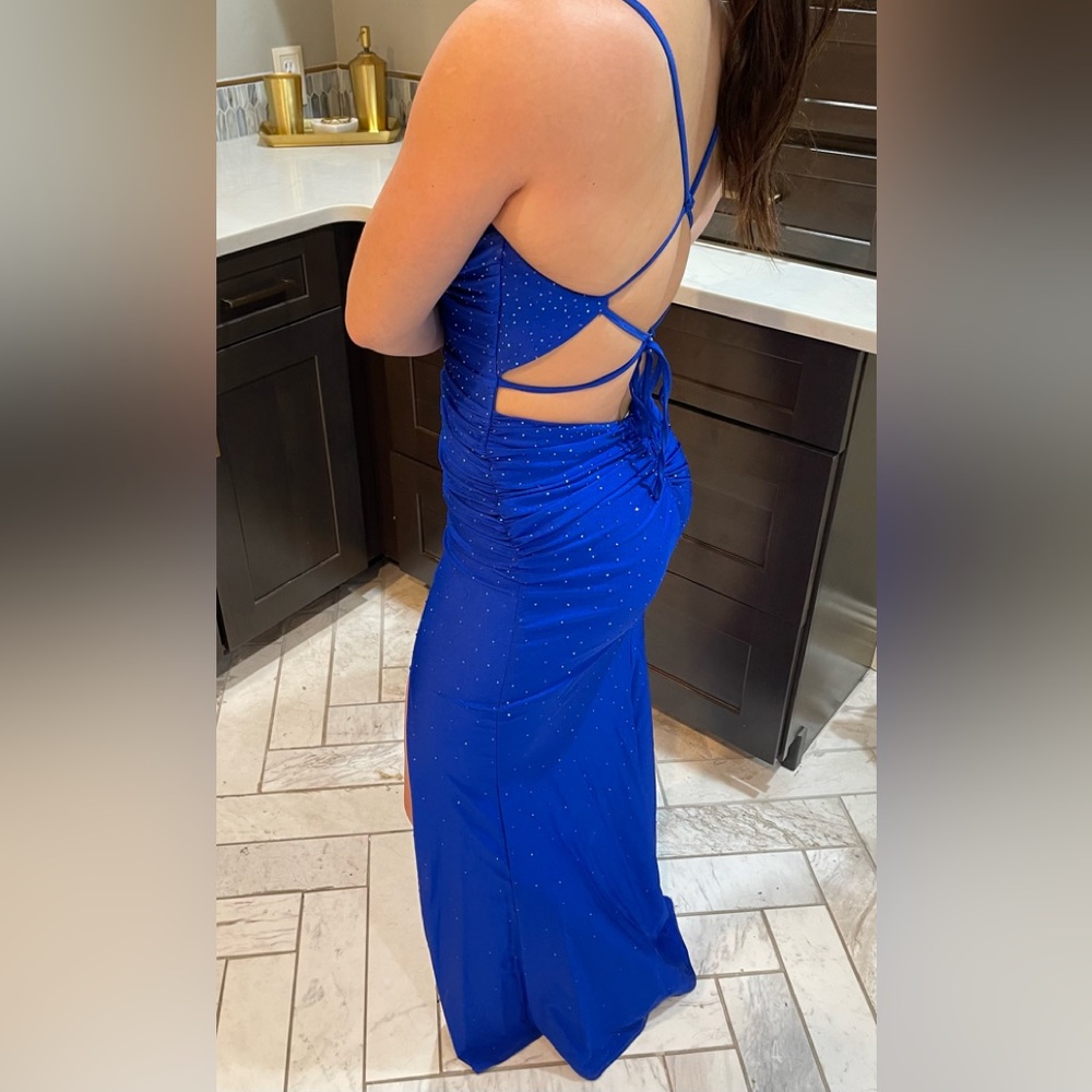 Royal blue TBC prom dress size 4